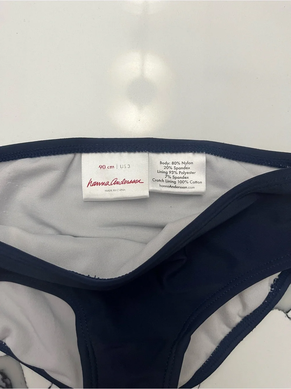 Hanna Andersson Navy Swim Bikini Bottoms, Toddler Girls Size 3
